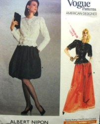 2073 VOGUE NIPON SHORT BUBBLE-LONG FLARE SKIRT,LACE TOP PATTERN 8